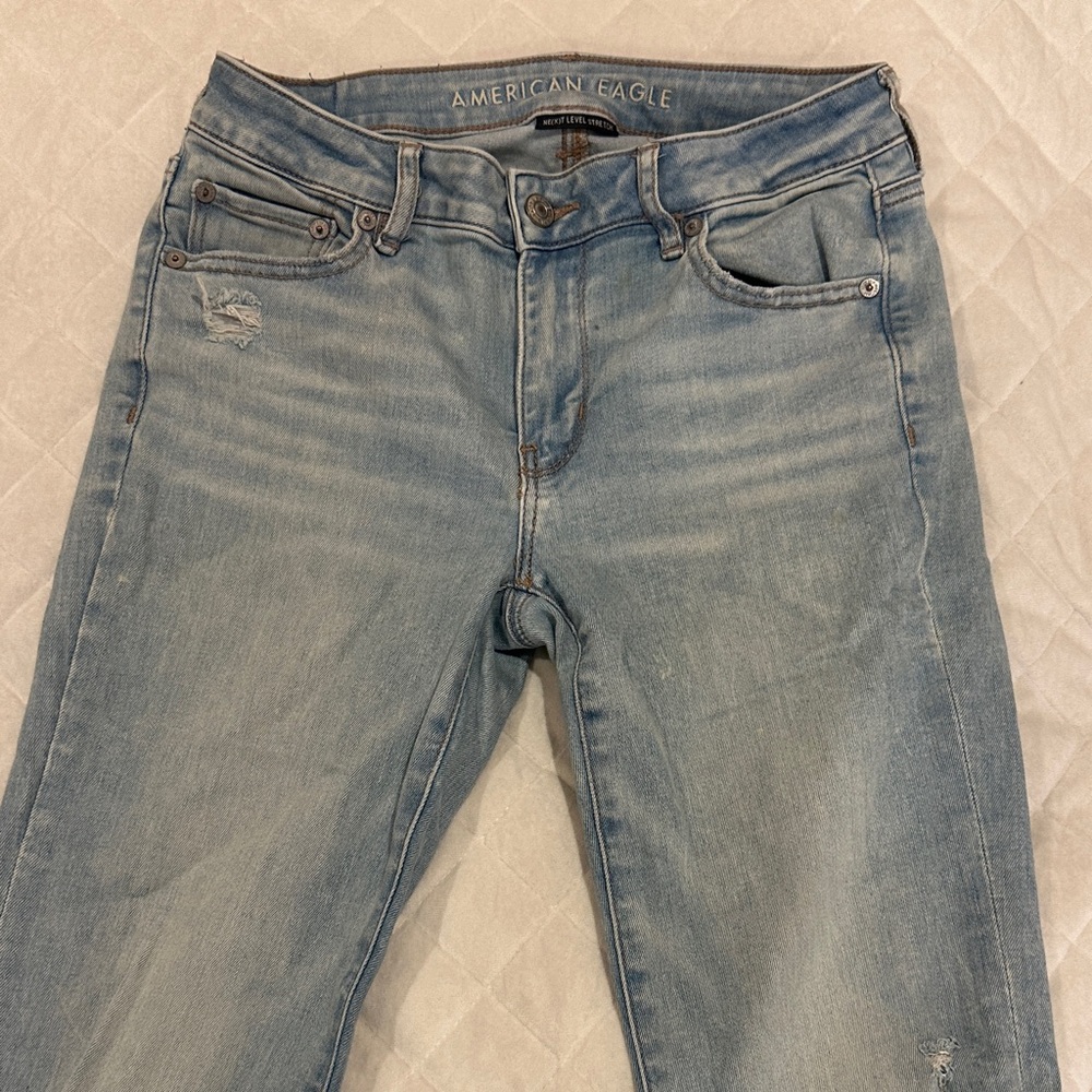 American Eagle Outfitters Light Blue Flare Jeans